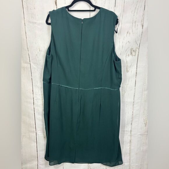 Me Boss Green Dress and Matching Cardigan Embellished Trim Formal Church - Picture 4 of 13